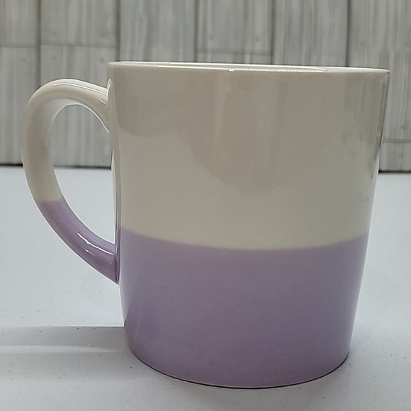 Modern Expressions “S” Monogram Mug Purple White Gold - Picture 3 of 9